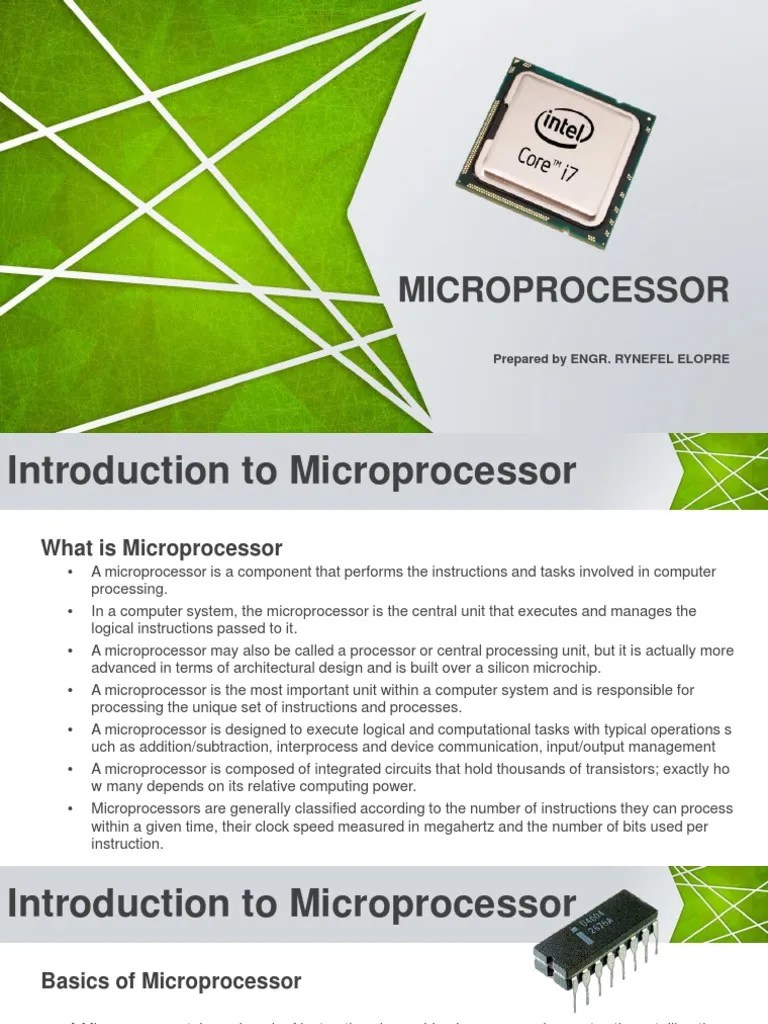 An Introduction to Microprocessors Exploring Their Functions