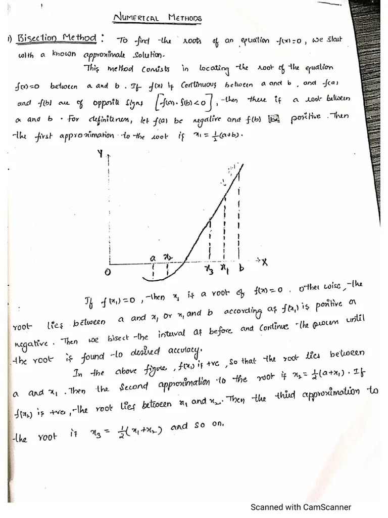 Numerical Methods Notes PDF