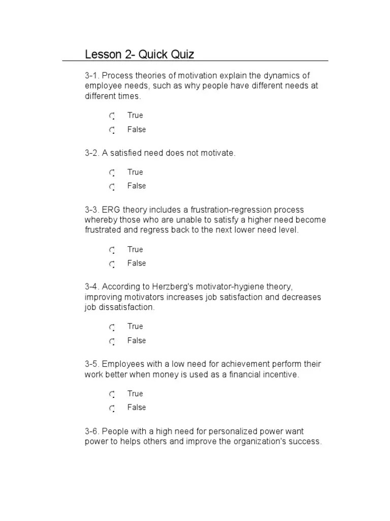 Lesson 5 Quick Quiz PDF