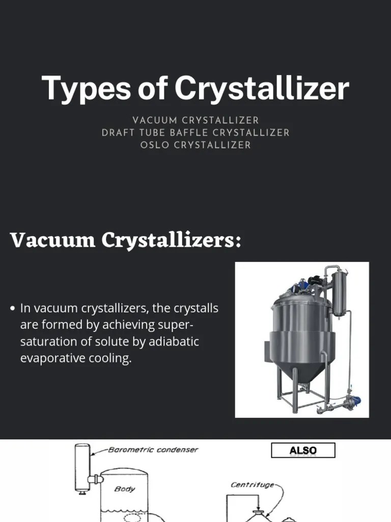 Types of Crystallizers PDF Crystallization Solution