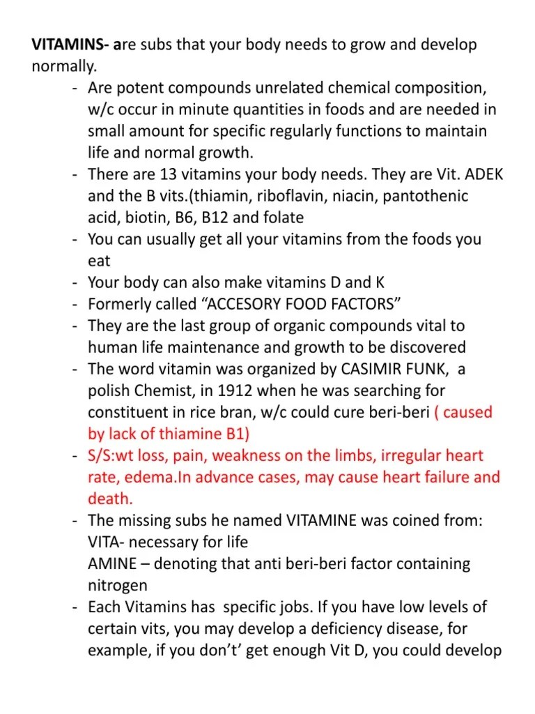 An InDepth Look at Vitamins Their Classification, Functions