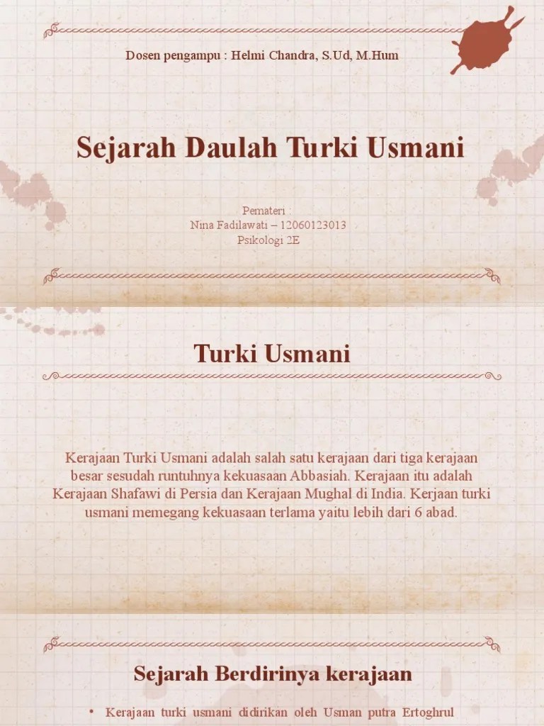 Daulah Turki Usmani | PDF