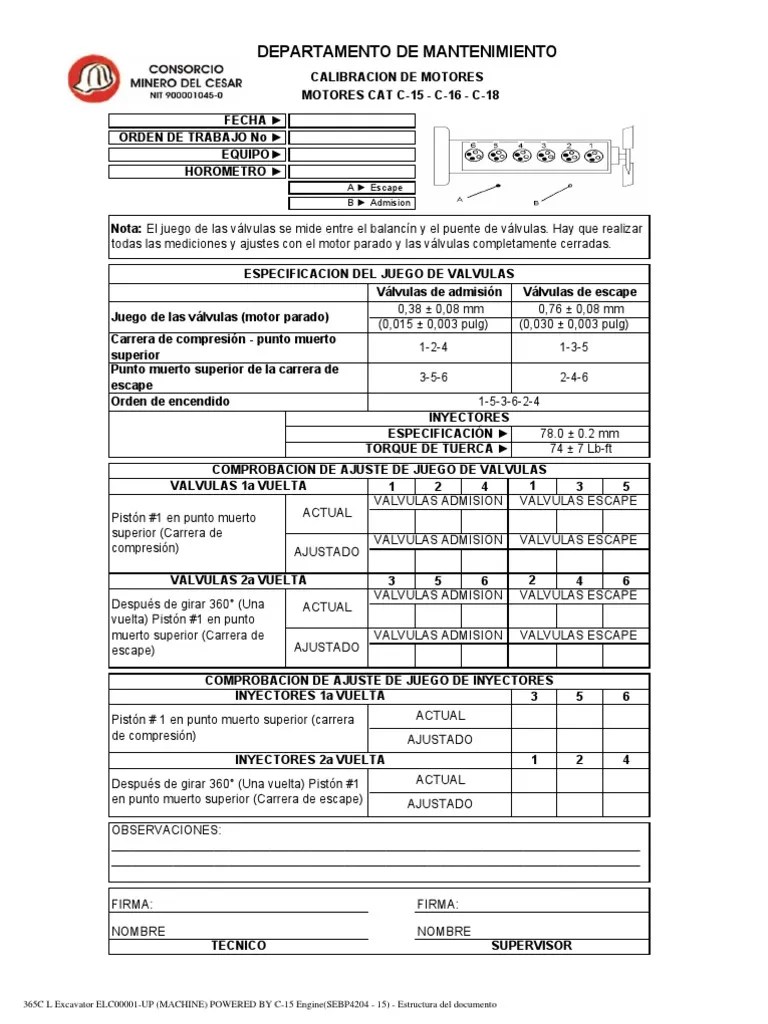 Manual Calibracion Motor Caterpillar C12 (PDF)