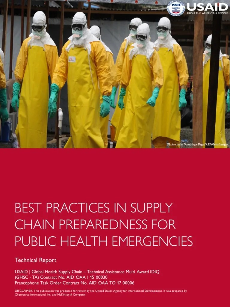 Best Practices in Supply Chain Preparedness For Public Health