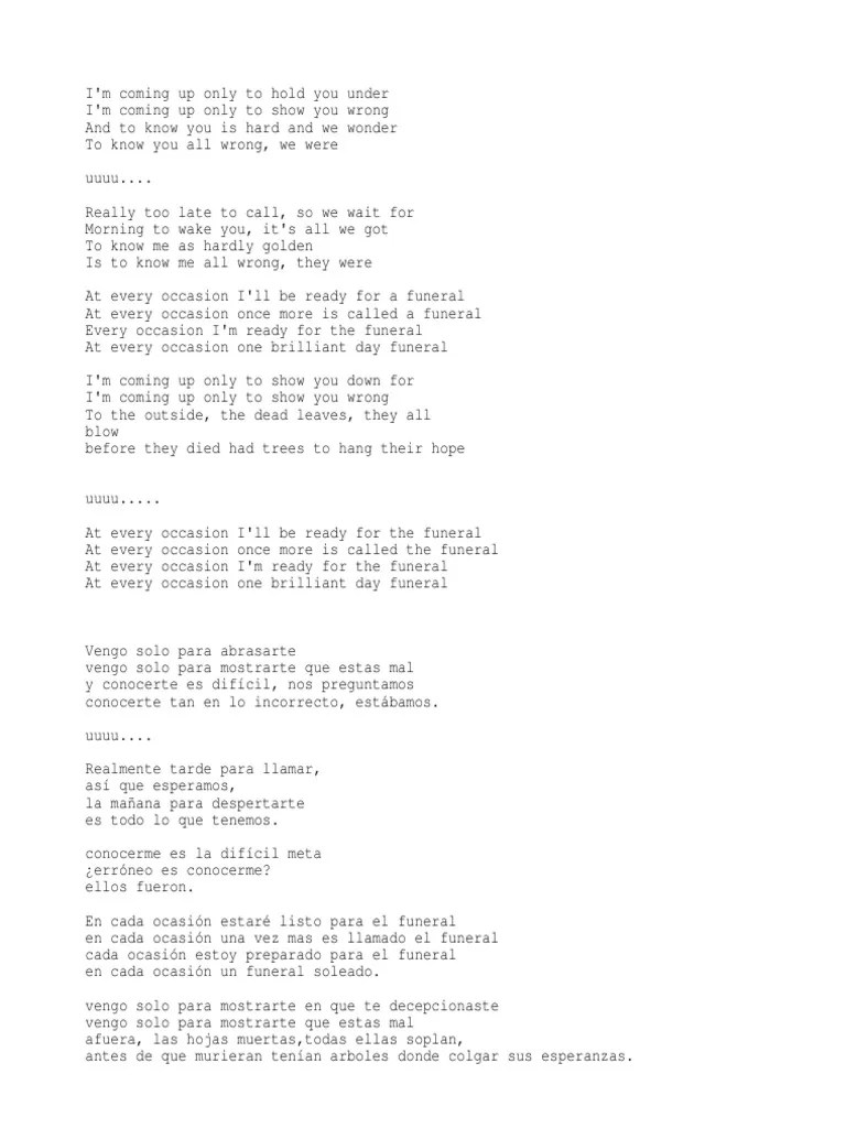 band of horses the funeral