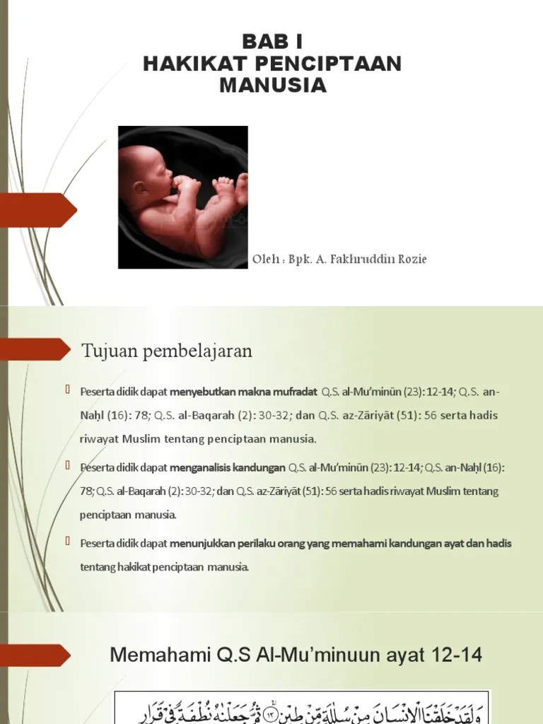 BAB I proses penciptaan manusia | PDF