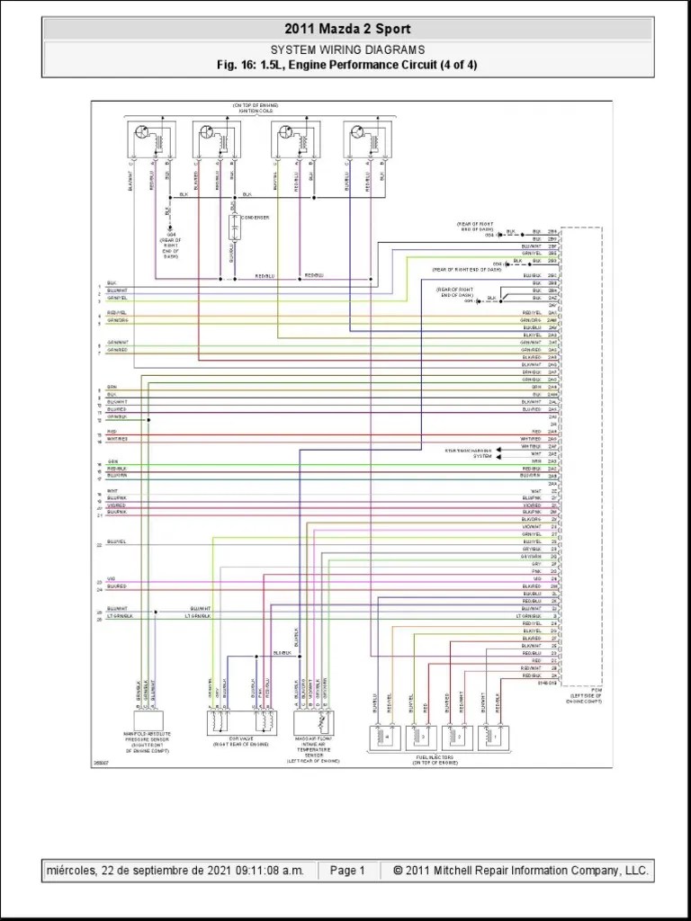 Mazda 2 Diagrama Parte 4 | PDF