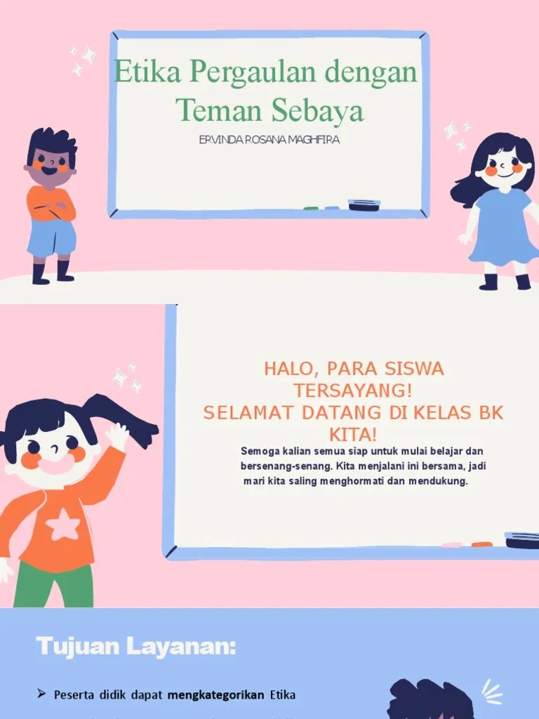Etika Pergaulan Dengan Teman Sebaya - Kelas 8 | PDF