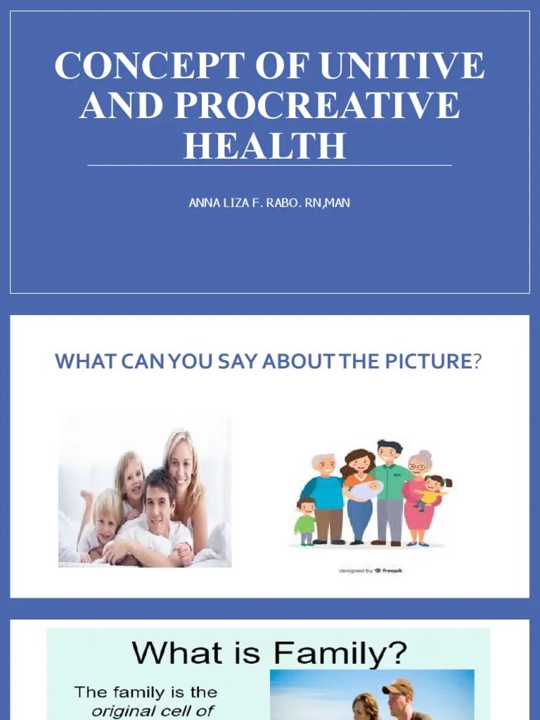 CONCEPT OF UNITIVE AND PROCREATIVE HEALTH PPTX PART 2 PDF Family