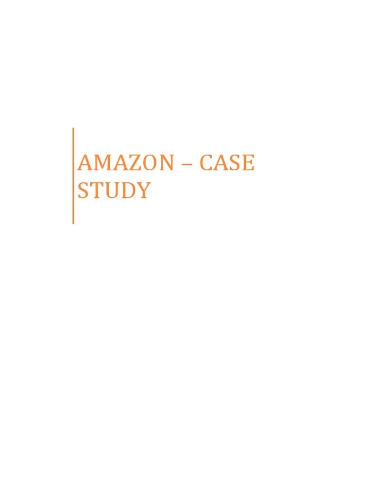Amazon Case Study PDF Sustainability Low Carbon Economy