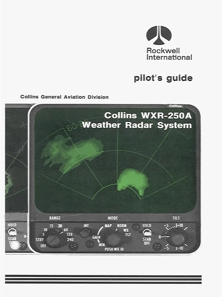 WXR250A Weather Radar System PDF Hail Radar