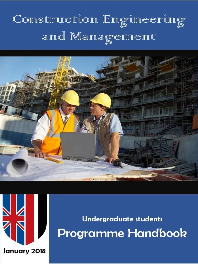 Construction Engineering Management Handbook Final PDF Engineering