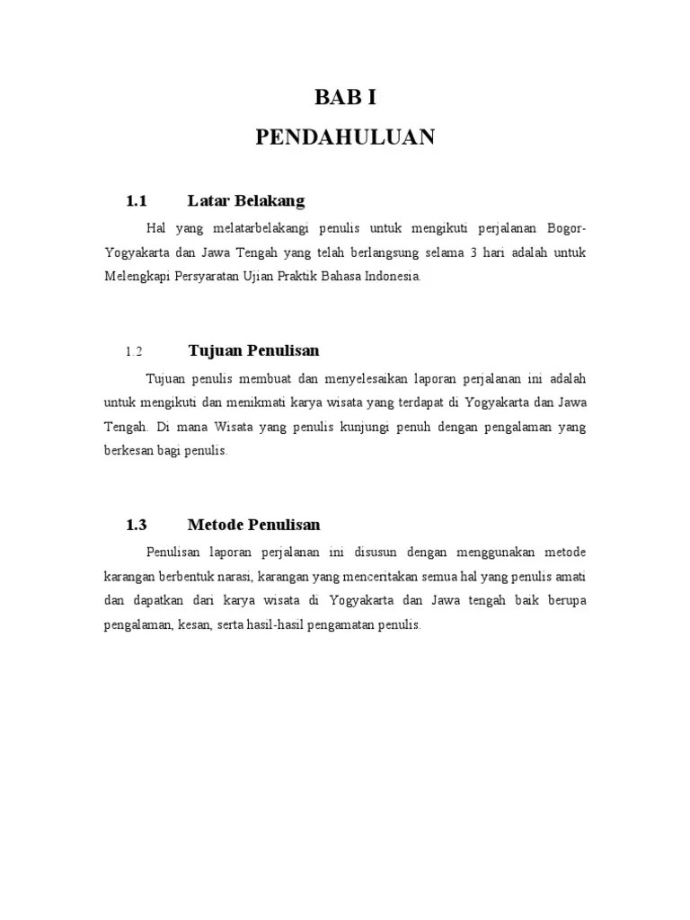 LAPORAN PERJALANAN Study Tour Yogyakarta Bagian 2 | PDF