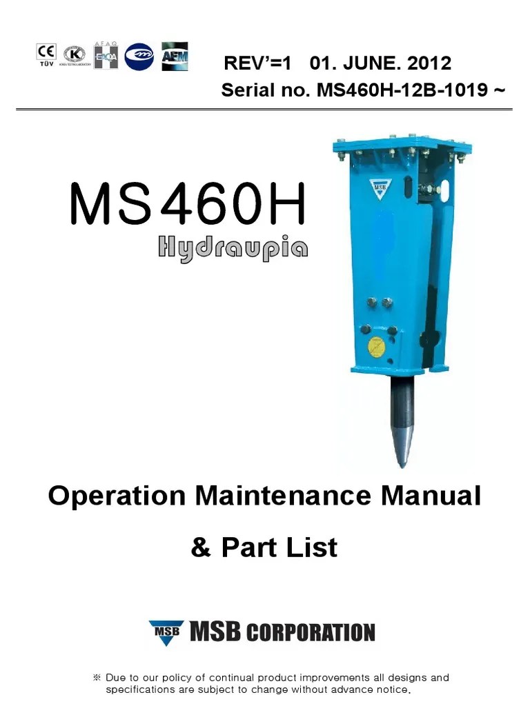 MS460 - Manual and Parts List | PDF | Washer (Hardware) | Nut (Hardware)