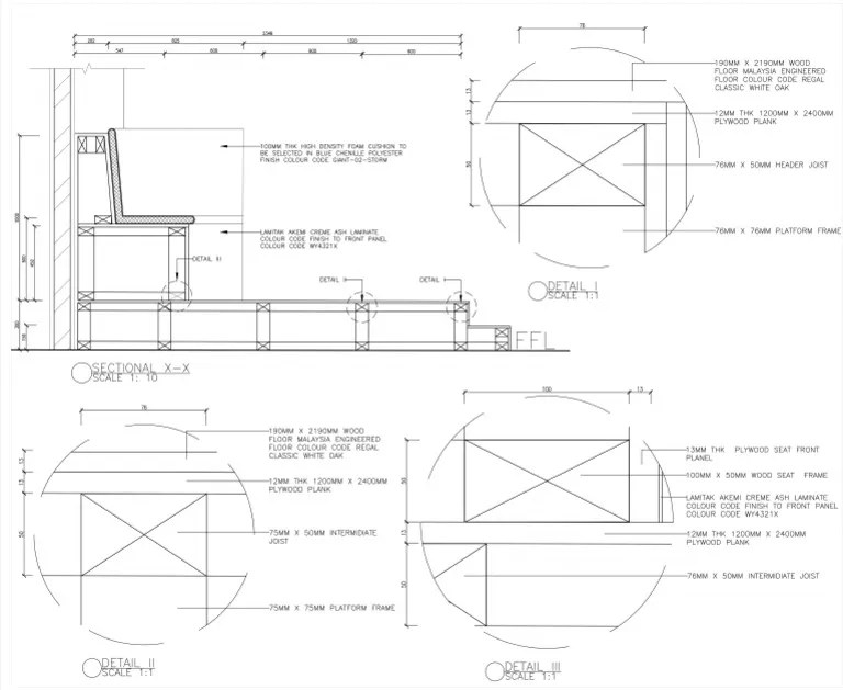 Detail of Raised Platform at Banquet Seating PDF