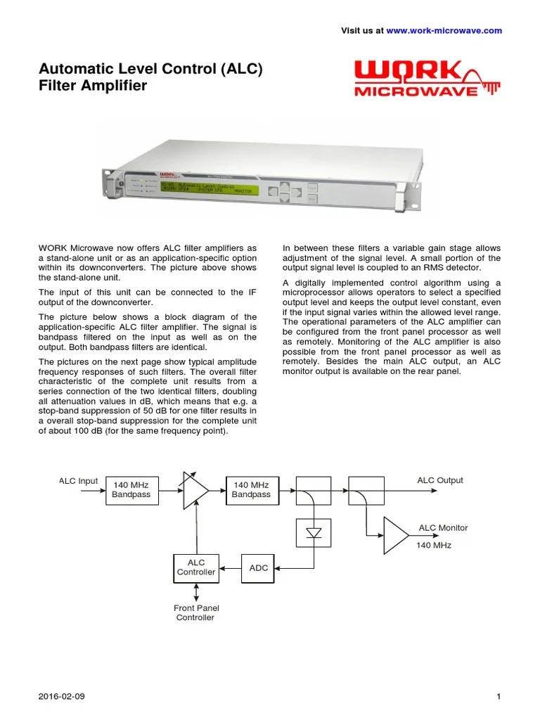 v1 Automatic Level Control Alc PDF Amplifier Bandwidth (Signal