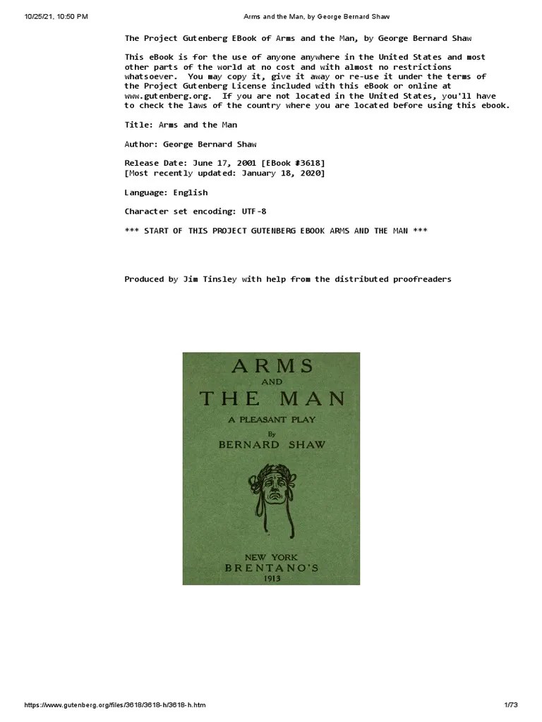 Arms and The Man PDF