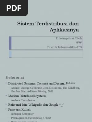 Sistem Terdistribusi Dan Aplikasinya 20 | PDF