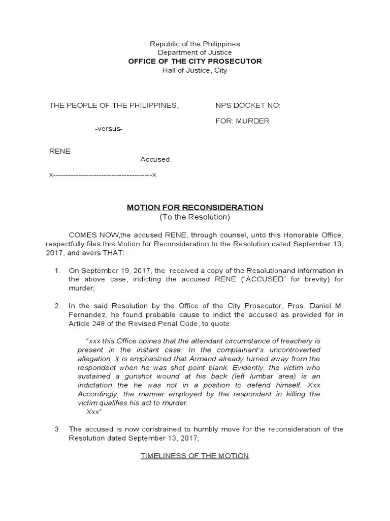 Motion For Reconsideration (OCP) PDF Complaint Judiciaries