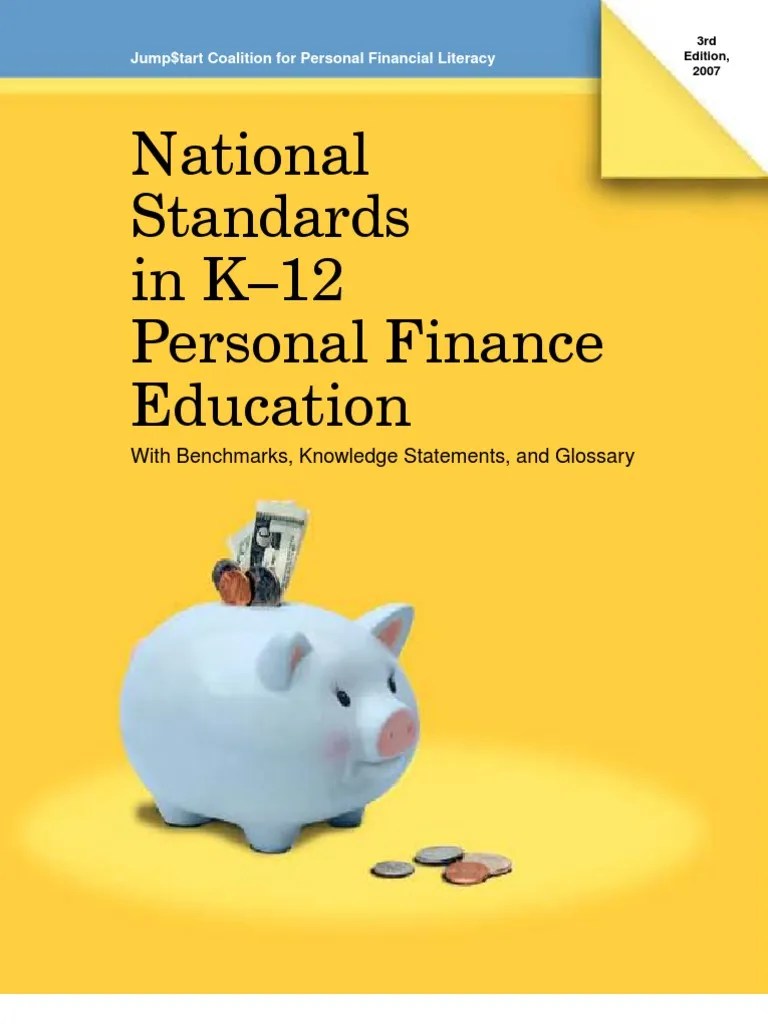 National Standards in K12 Personal Finance Education PDF Personal