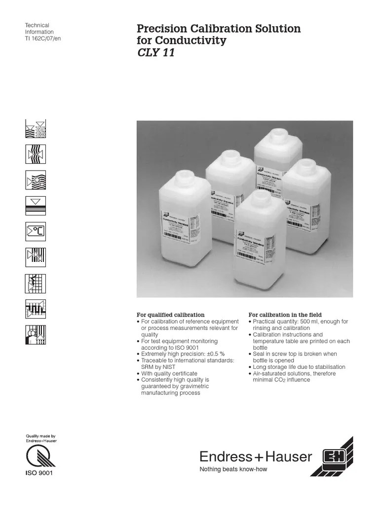 Calibration Solution TI162CEN PDF Calibration Temperature