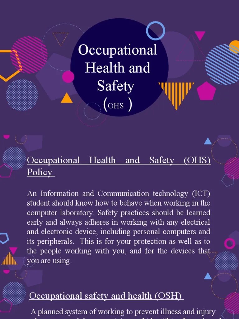 Occupational Health and Safety PDF Occupational Safety And Health
