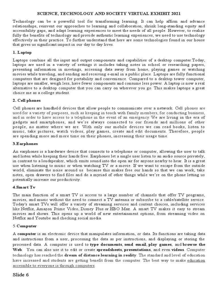 Virtual Exhibit Script PDF Laptop Television