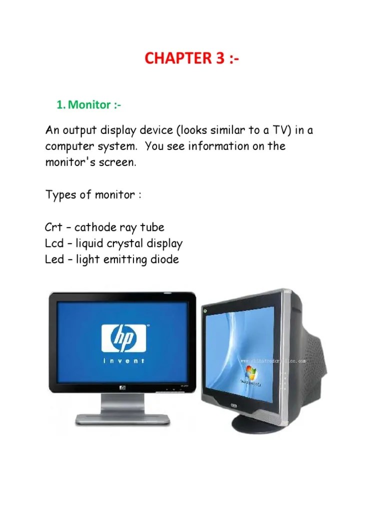 Computer Parts PDF Computer Monitor Bios