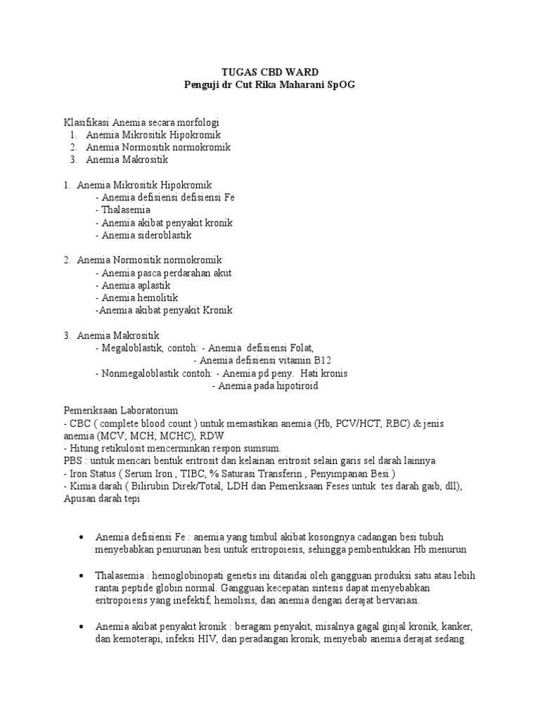ANEMIA | PDF