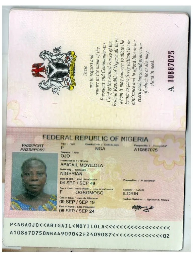 ABIGAIL OJO Passport Biographic Page PDF