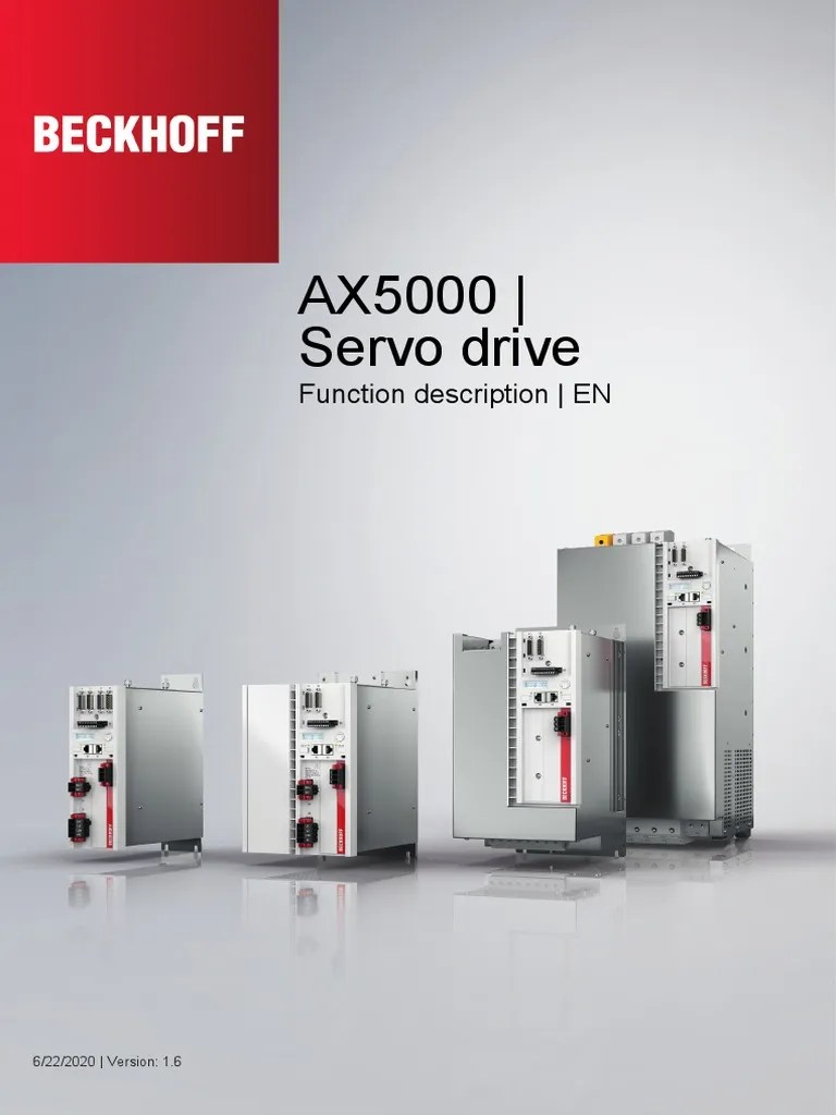 Beckhoff Ax5000 Servo Drive Function Description Hw2 en PDF