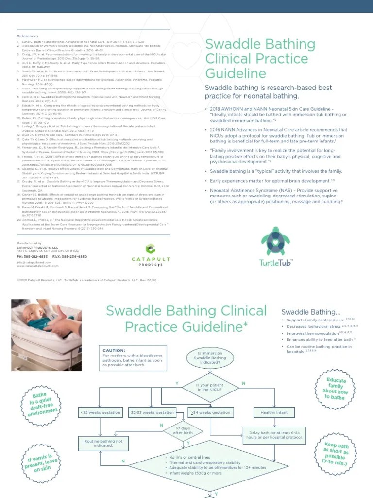 Swaddle Bathing Clinical Practice Guideline PDF Neonatal Intensive