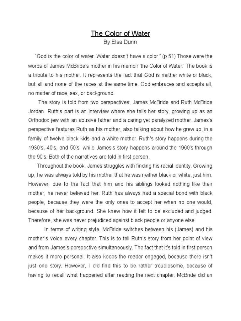 The Color of Water PDF