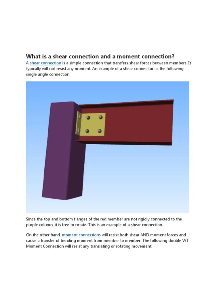 What Is Shear Connection | PDF