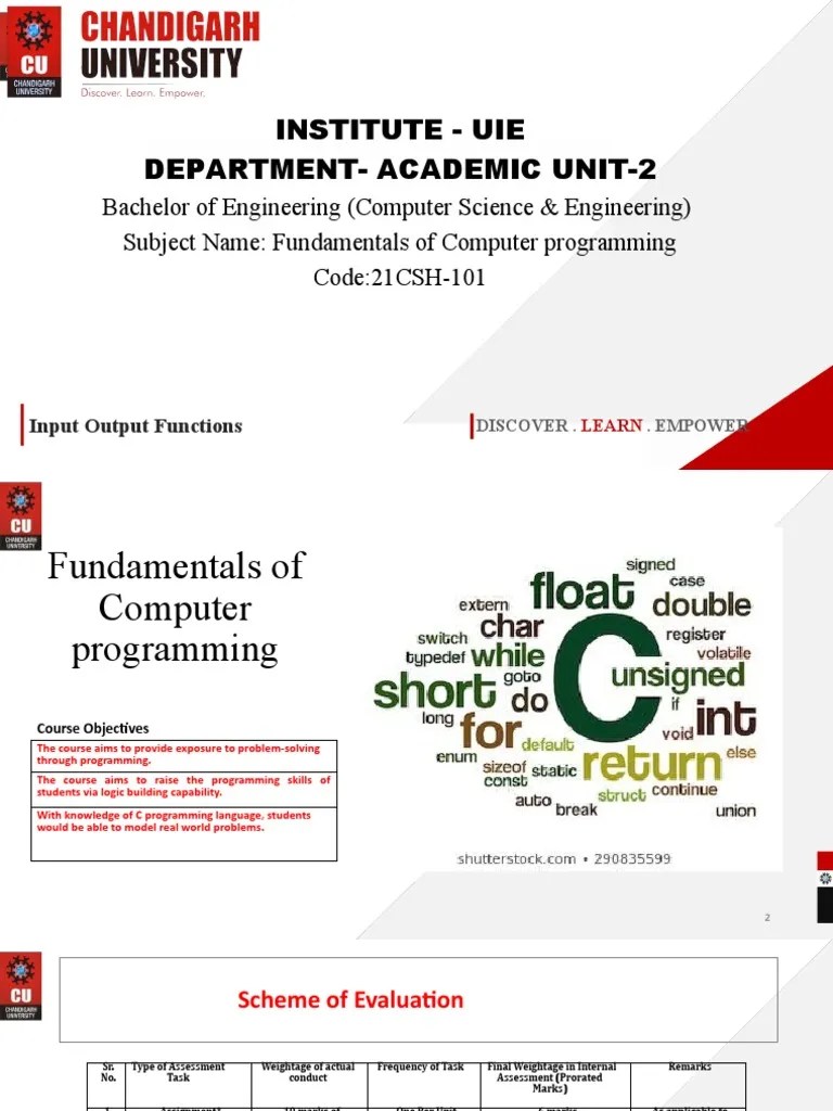 Lecture 5 Input Output Functions PDF Input/Output Computer Science
