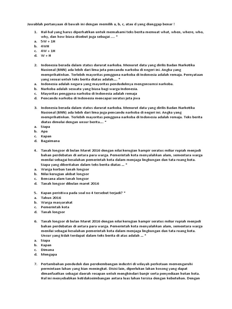 Latihan Ulangan | PDF