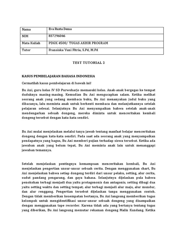 TAP Test Tutorial 2.1 PDF
