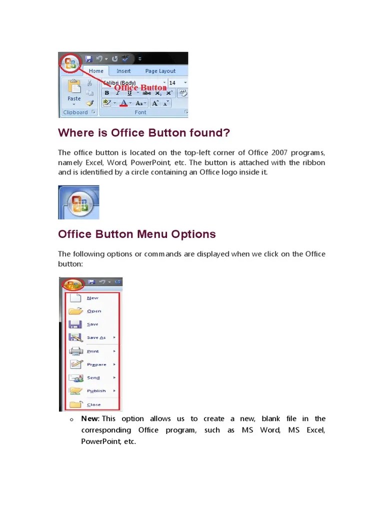Ms Word Home Tab PDF Window Software