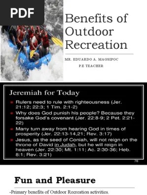 Benefits Of Outdoor Recreation | Pdf | Outdoor Recreation | Recreation