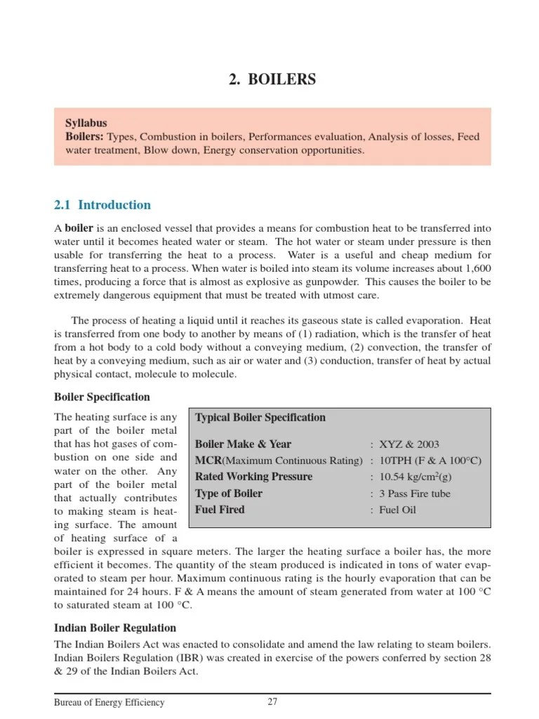 Boilers 27 Bureau of Energy Efficiency PDF Sodium Chloride Boiler
