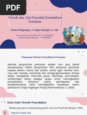 Kelompok 3 - 5B - Metode Dan Media Penyuluh Dan Komunikasi Pertanian | PDF