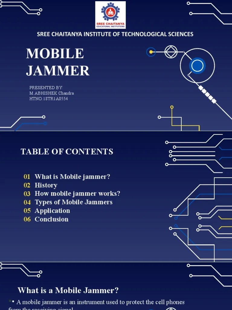 Mobile Jammer Sree Chaitanya Institute of Technological Sciences PDF