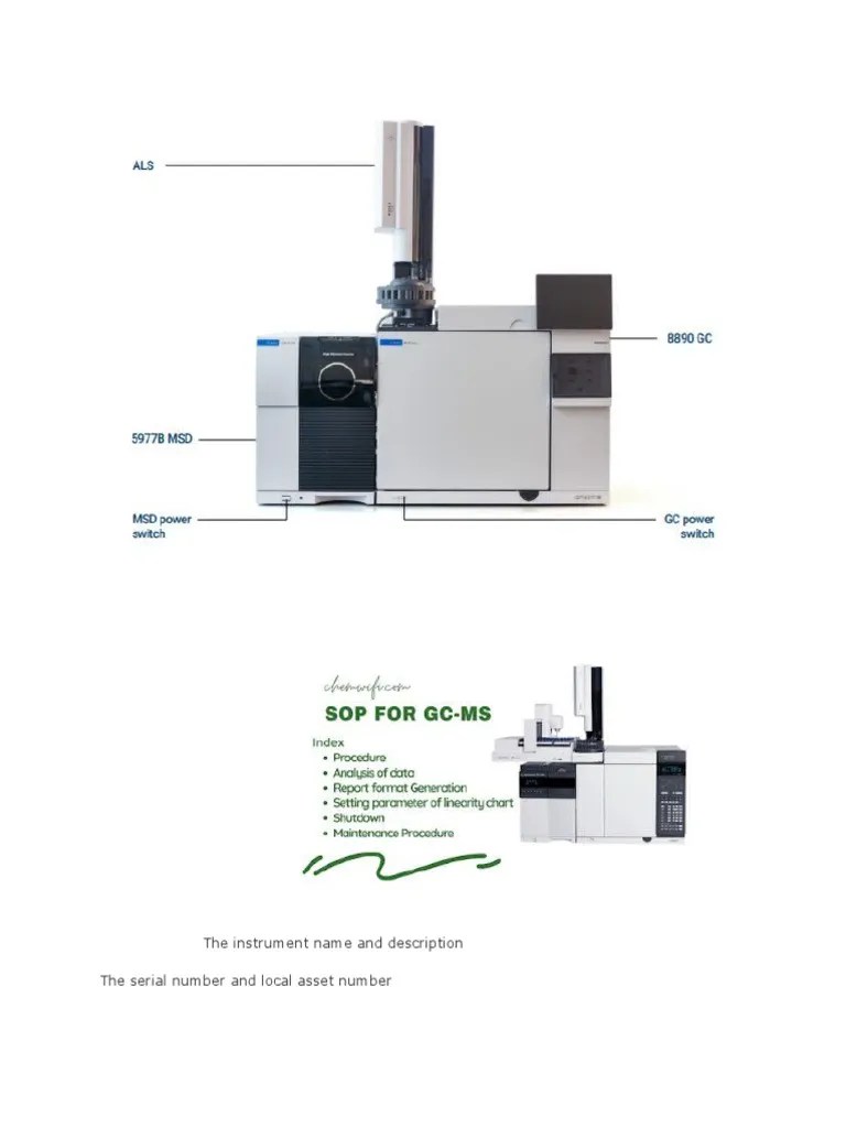 The Instrument Name and Description PDF Gas Chromatography
