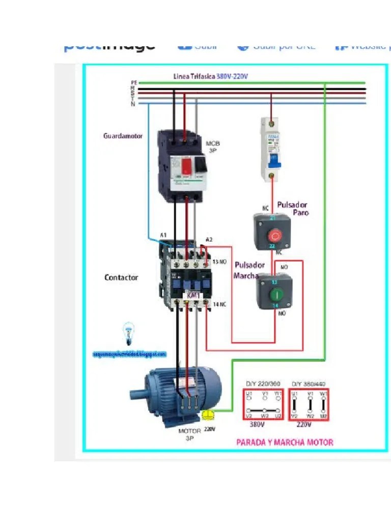 Diagrama Paro y Arranque de Motor | PDF