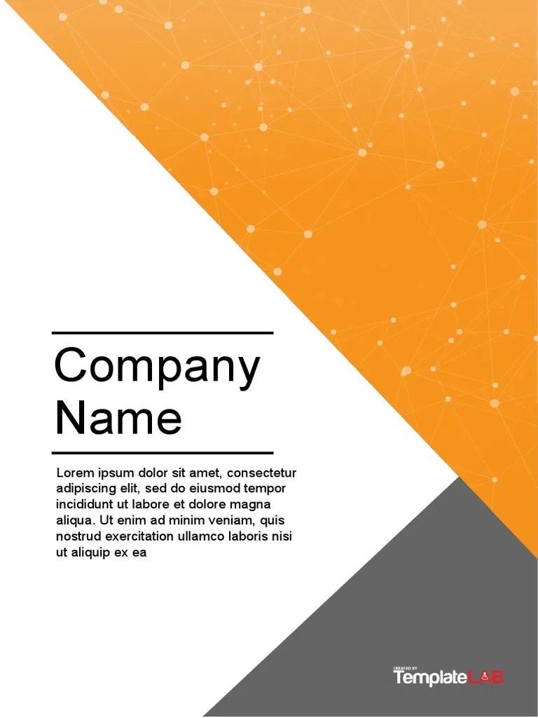 Cover Page Template 1 TemplateLab PDF