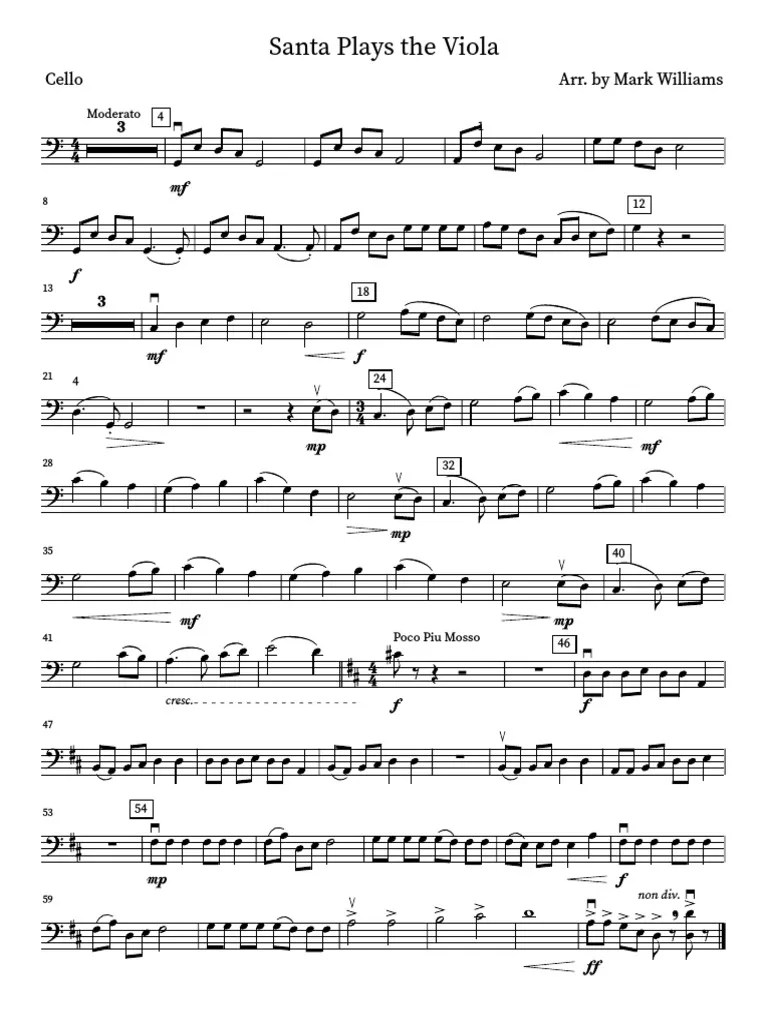 Santa Plays The Viola PDF