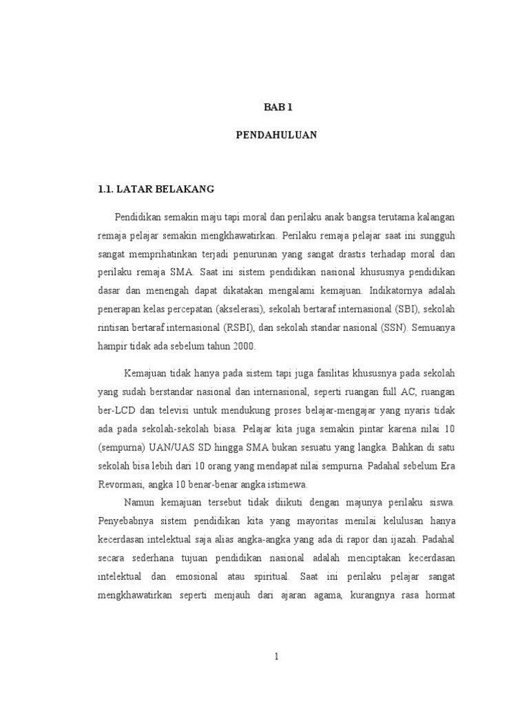 PENDIDIKAN MORAL DAN KARAKTER BAGI PELAJAR KARYA TULIS alya - Copy | PDF