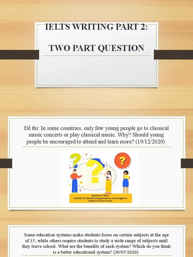 Writing Task 2 Two Part Questions PDF