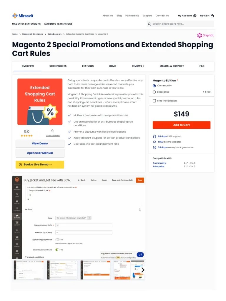 Shopping Cart Rules m2 Extended Shopping Cart Rules PDF Magento