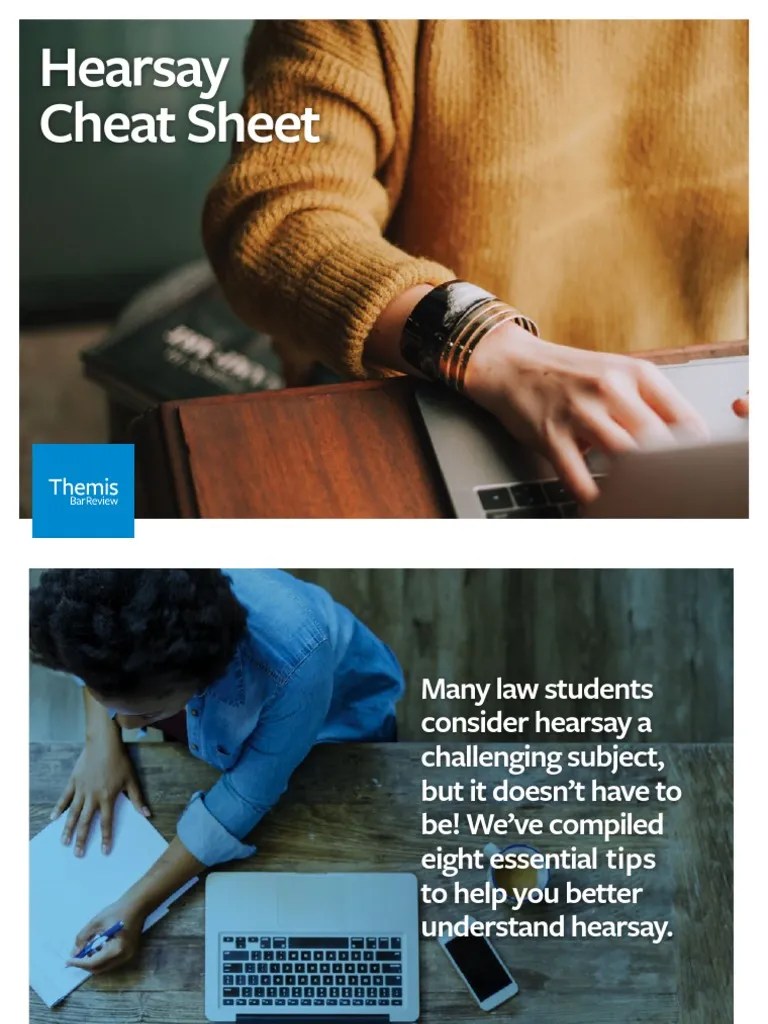 Hearsay Cheat Sheet PDF Hearsay Witness Impeachment